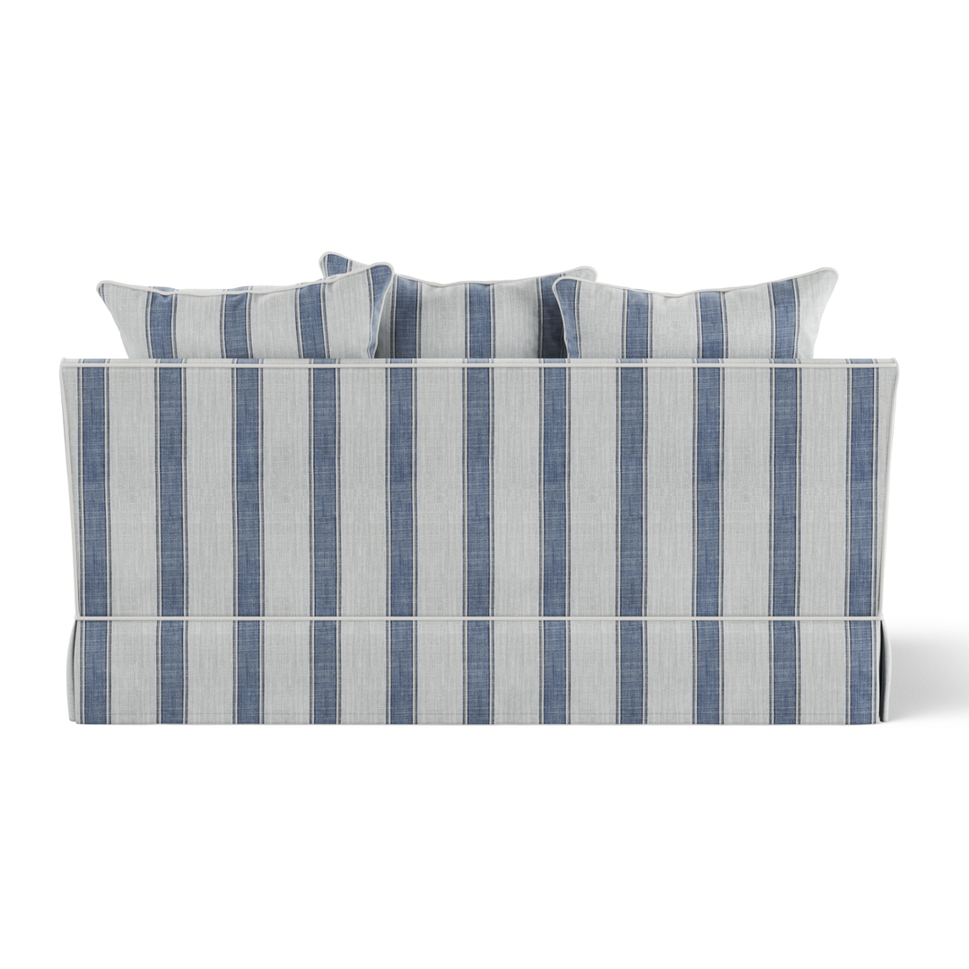 Noosa Hamptons 2 Seat Sofa Blue Sky Stripe