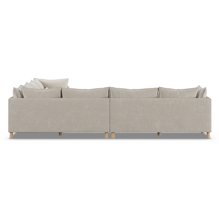 Aura 7 Seater Modular with Chaise - Natural