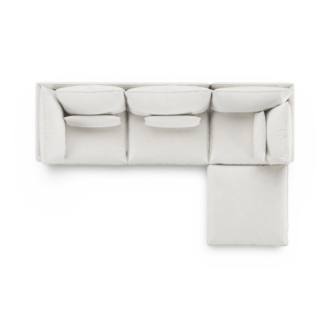 Aura 3 Seater with Chaise White