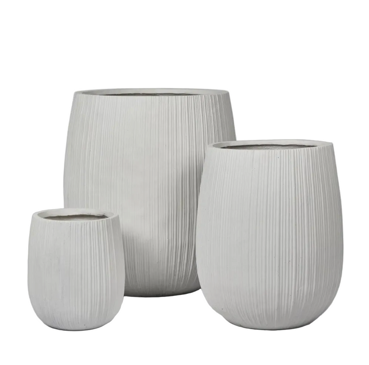 Baxter Planter Set of 3 White