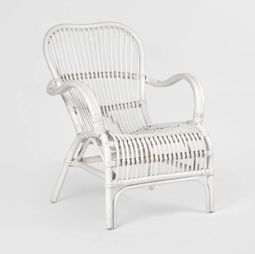 Seville Rattan Armchair White