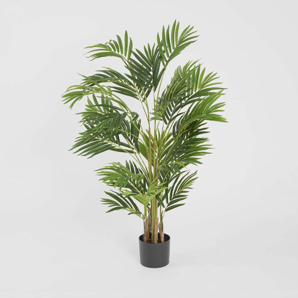 Real Touch Mini Palm Tree In Black Pot 120cm