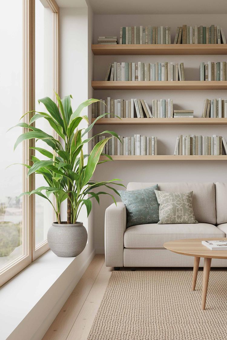 Cordyline Plant Green and Yellow 75cm