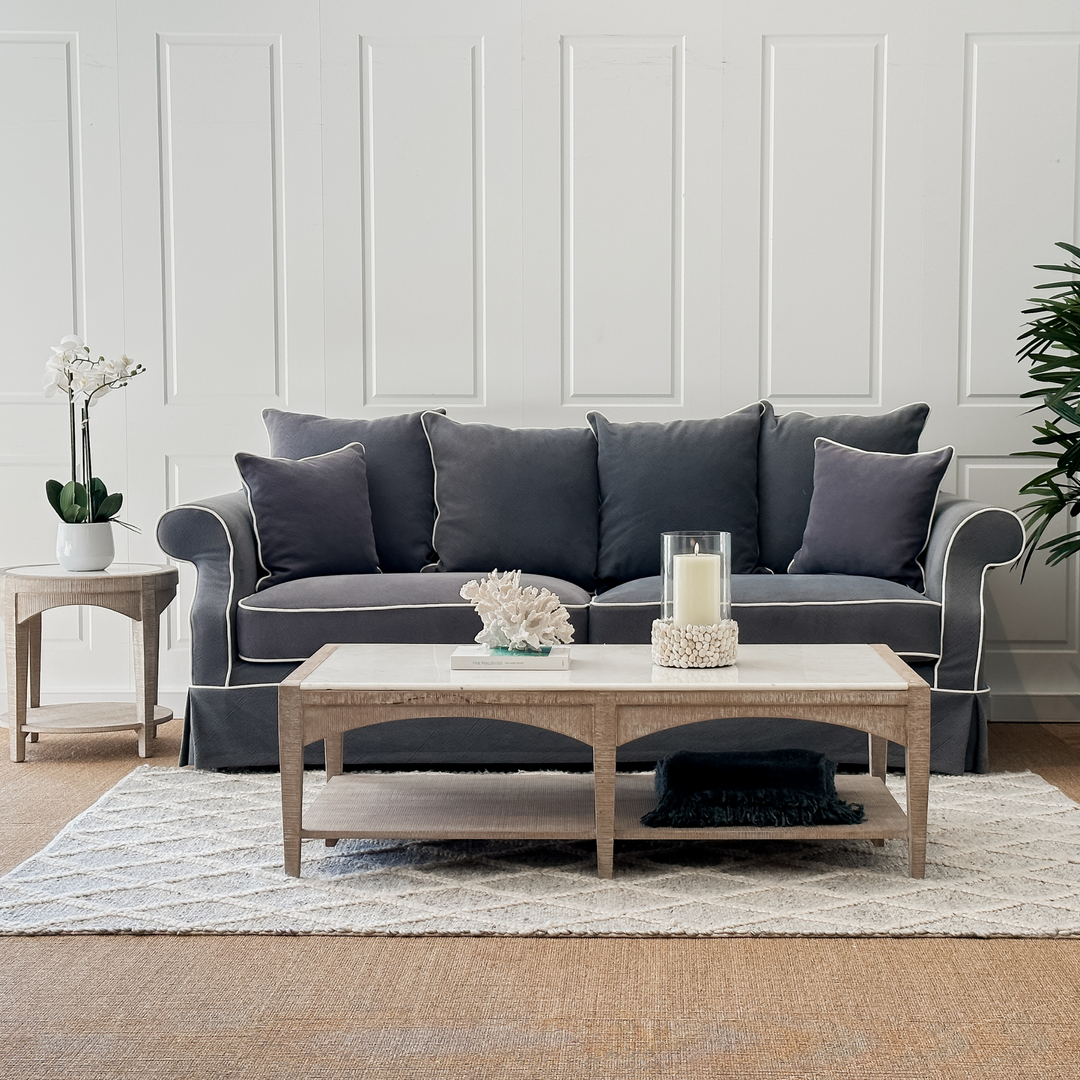 Avalon Hamptons 3 Seat Sofa Navy