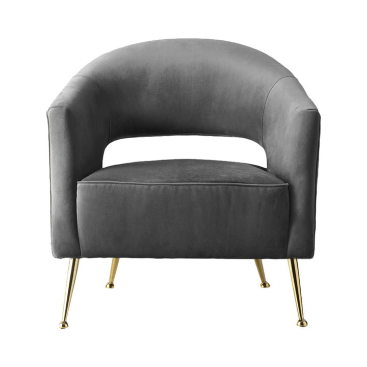 Barletta Armchair Grey Velvet