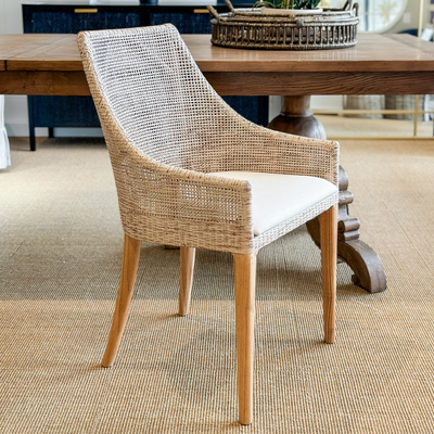 Charlotte Rattan Dining Chair Natural