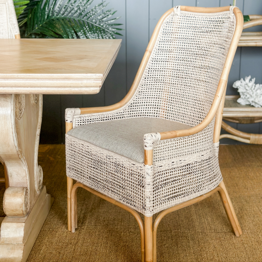 Victoria Hamptons Dining Chair Natural