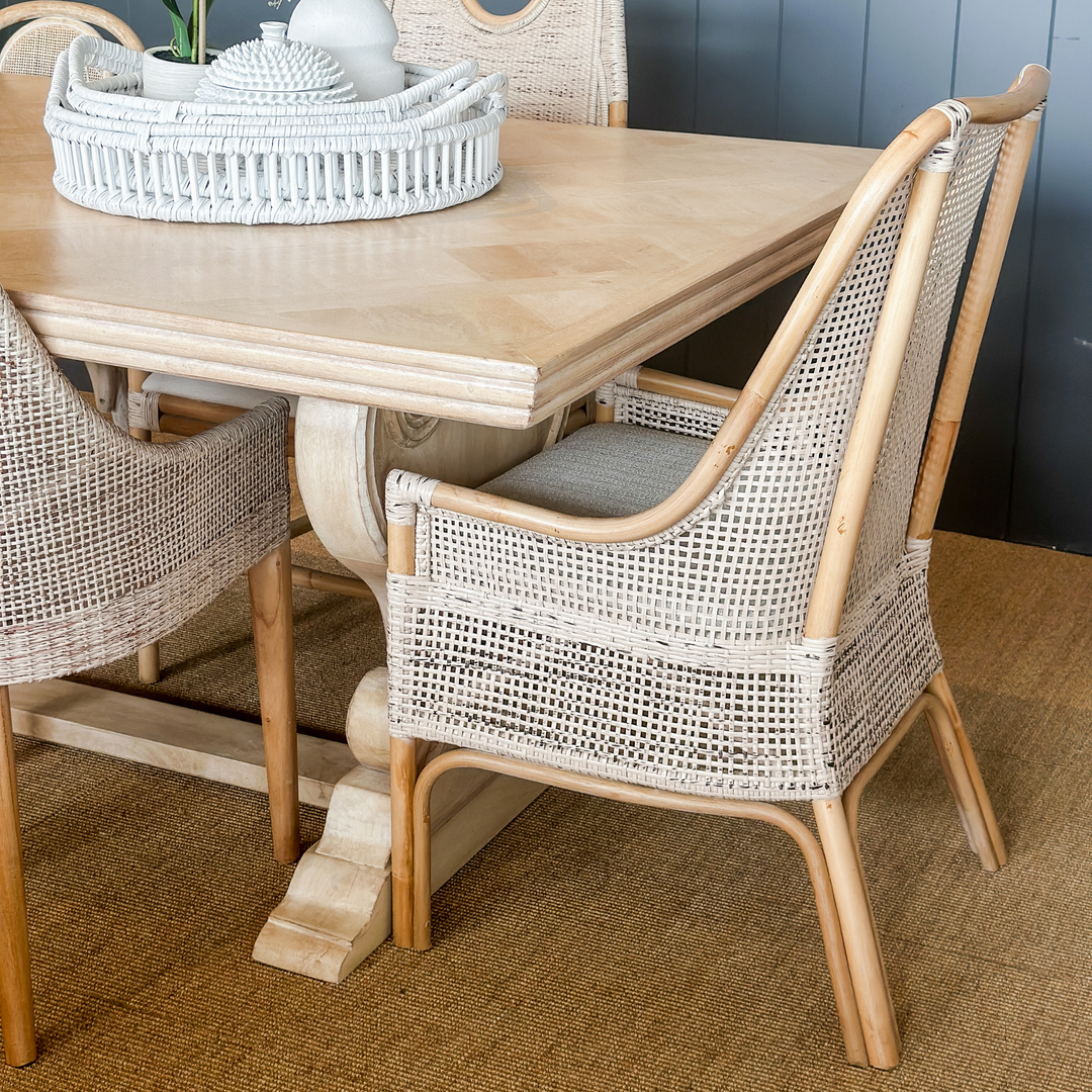 Victoria Hamptons Dining Chair Natural