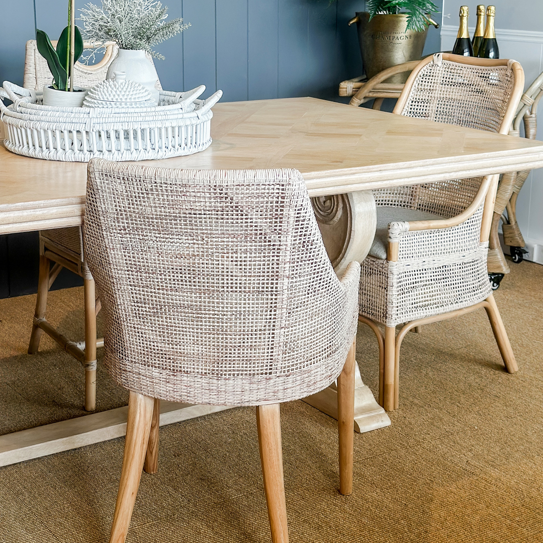 Victoria Hamptons Dining Chair Natural