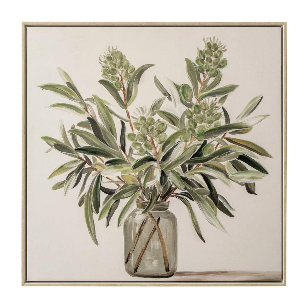 Olive Vase Wall Art 2