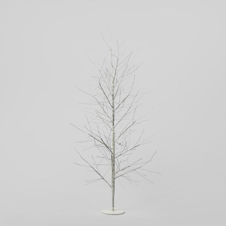 White Forest Light Up Tree with 1300 Lights 180cm