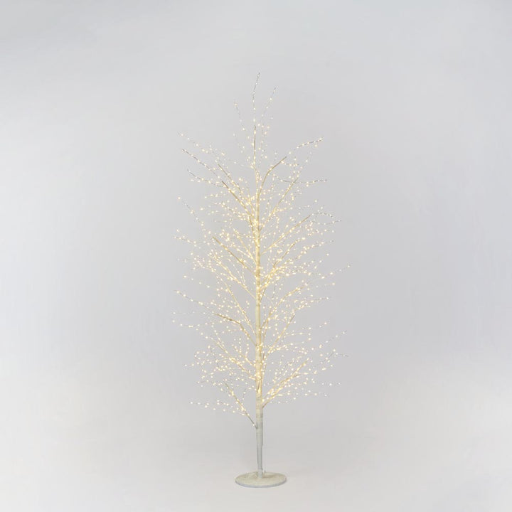 White Forest Light Up Tree with 900 Lights 150cm