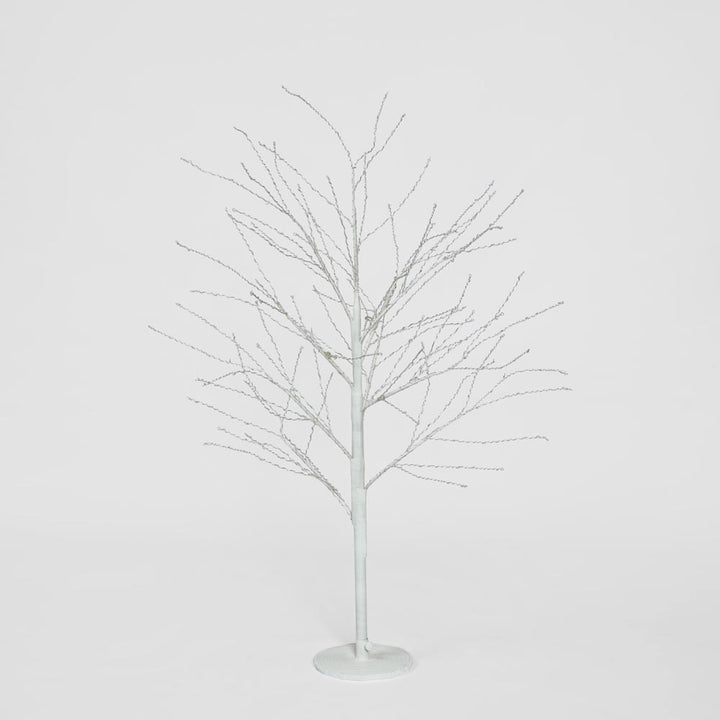 White Forest Light Up Tree with 500 Lights 120cm