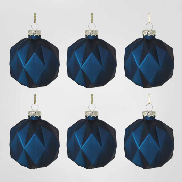 Midnight Boxed Set of 6 Baubles