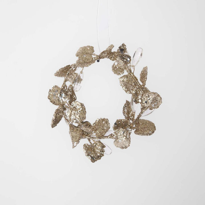 Glitter Mini Wreath Gold