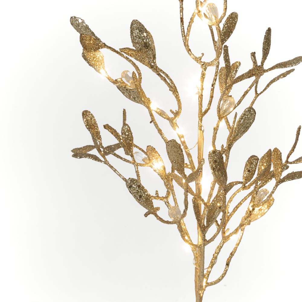 Battery Operated Glitter Leaf Tree Small