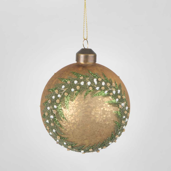 Midas Golden Wreath Bauble