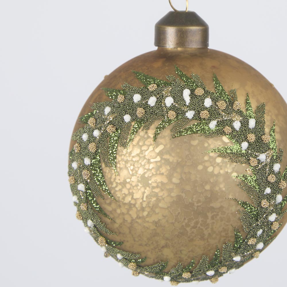 Midas Golden Wreath Bauble