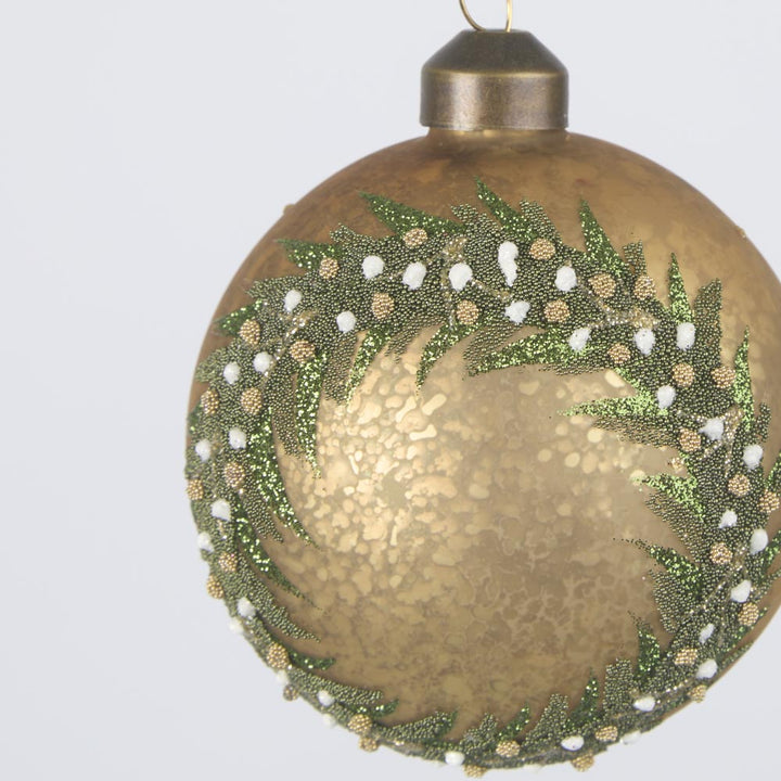 Midas Golden Wreath Bauble