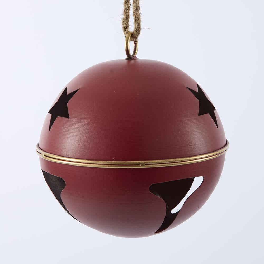 Red Round Star Bell Medium