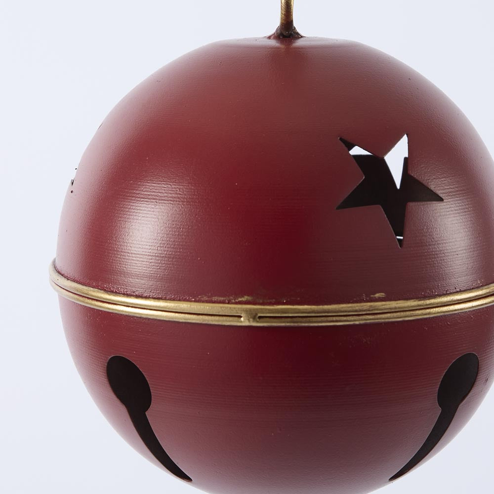 Red Round Star Bell Small