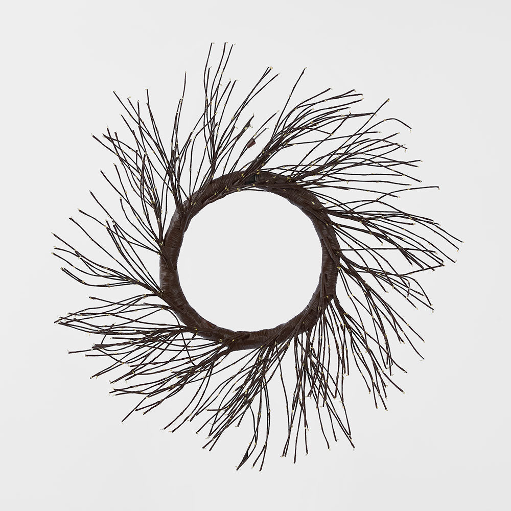 Starry Wreath 60cm with 936 LED Brown