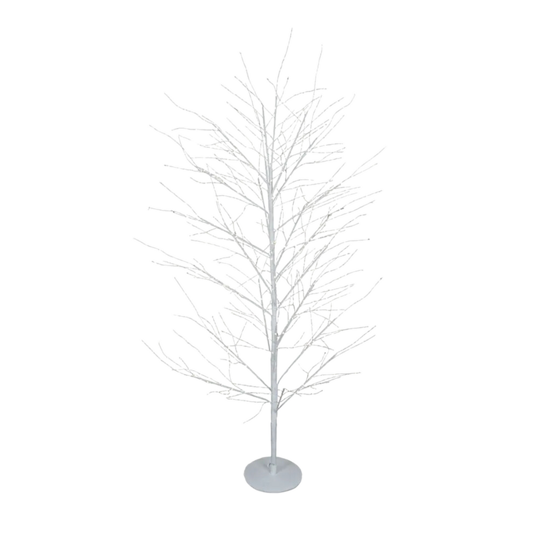 White Forest Twinkling Light Up Tree with 900 Lights 150cm