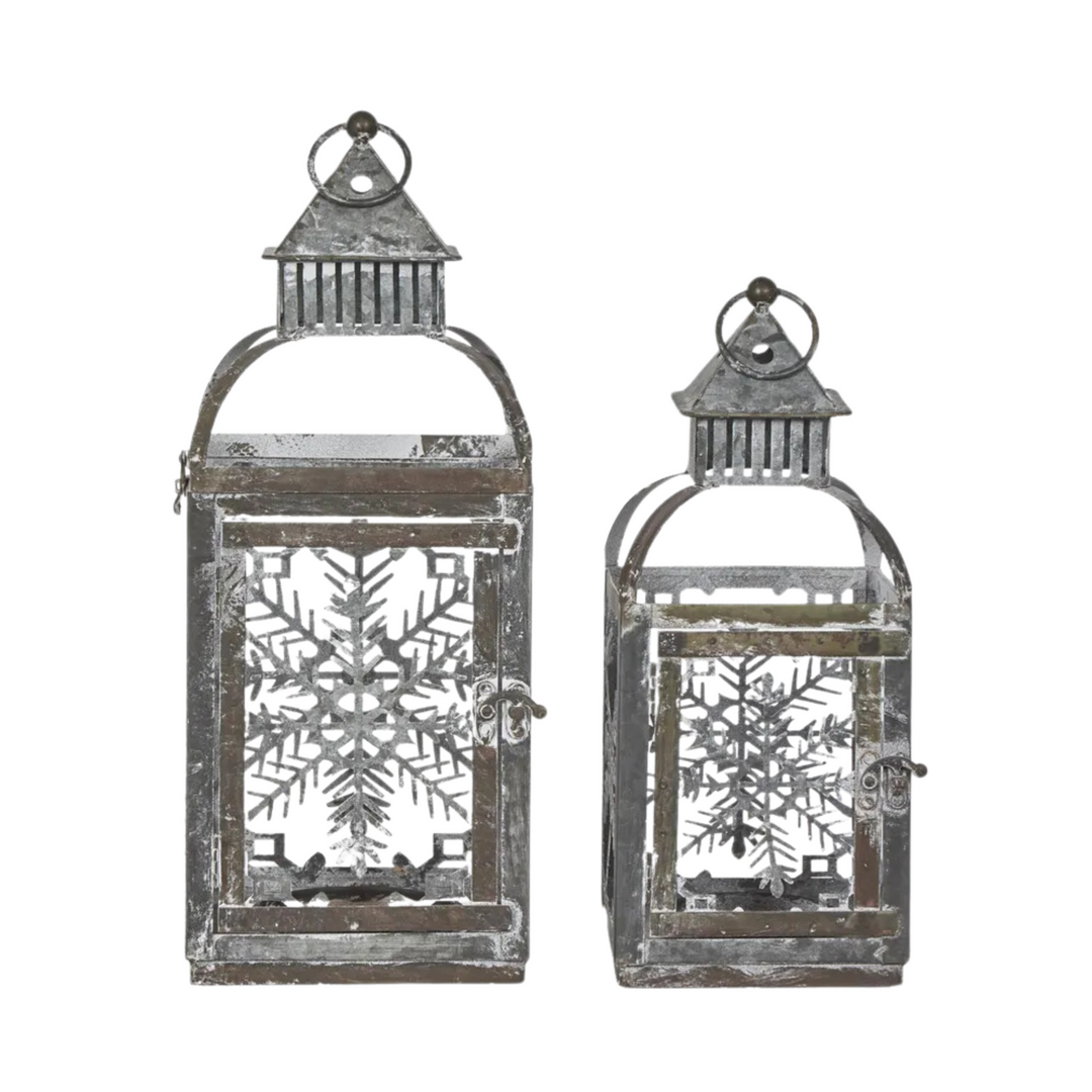 Rustic Tin Christmas Lantern