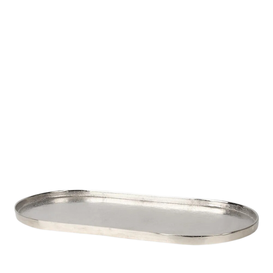 Flanders Oval Tray Silver Large