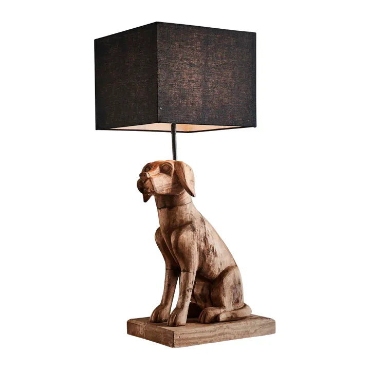 Thelma Table Lamp Base Dark Natural