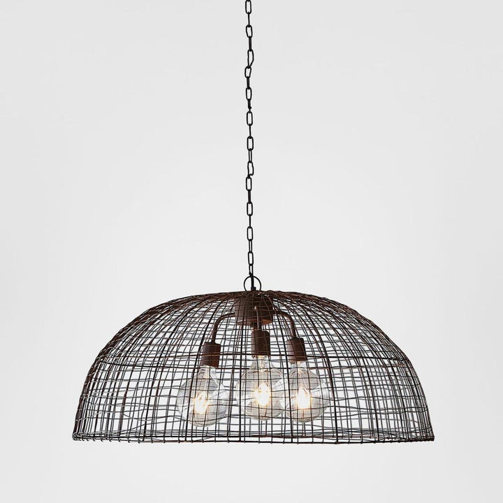 Cray Dome Ceiling Pendant Antique Copper