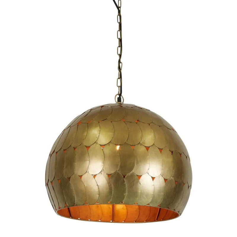 Pangolin Ceiling Pendant Small Antique Brass
