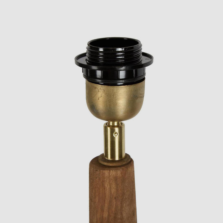 Lancia Table Lamp Base Small Dark Natural- Base Only