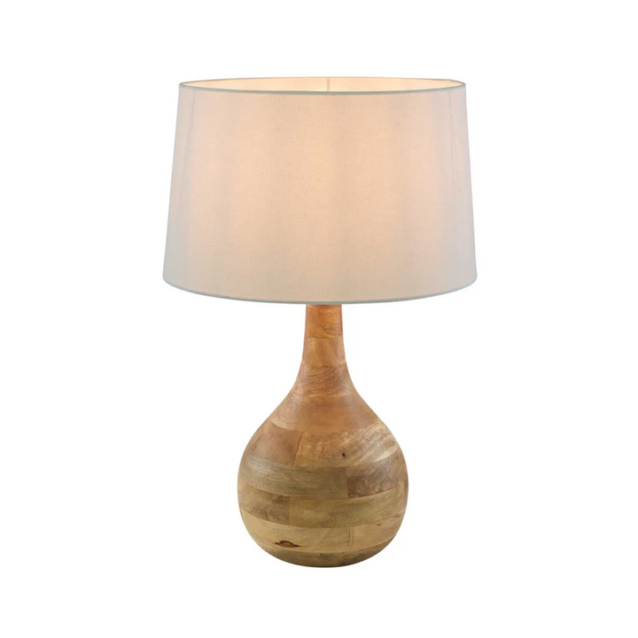 Sarod Table Lamp Base Dark Natural