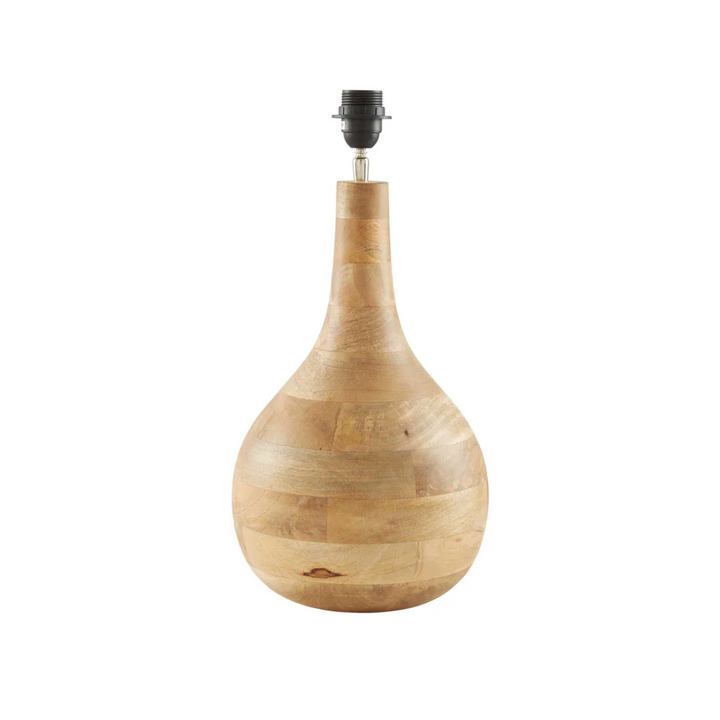 Sarod Table Lamp Base Dark Natural