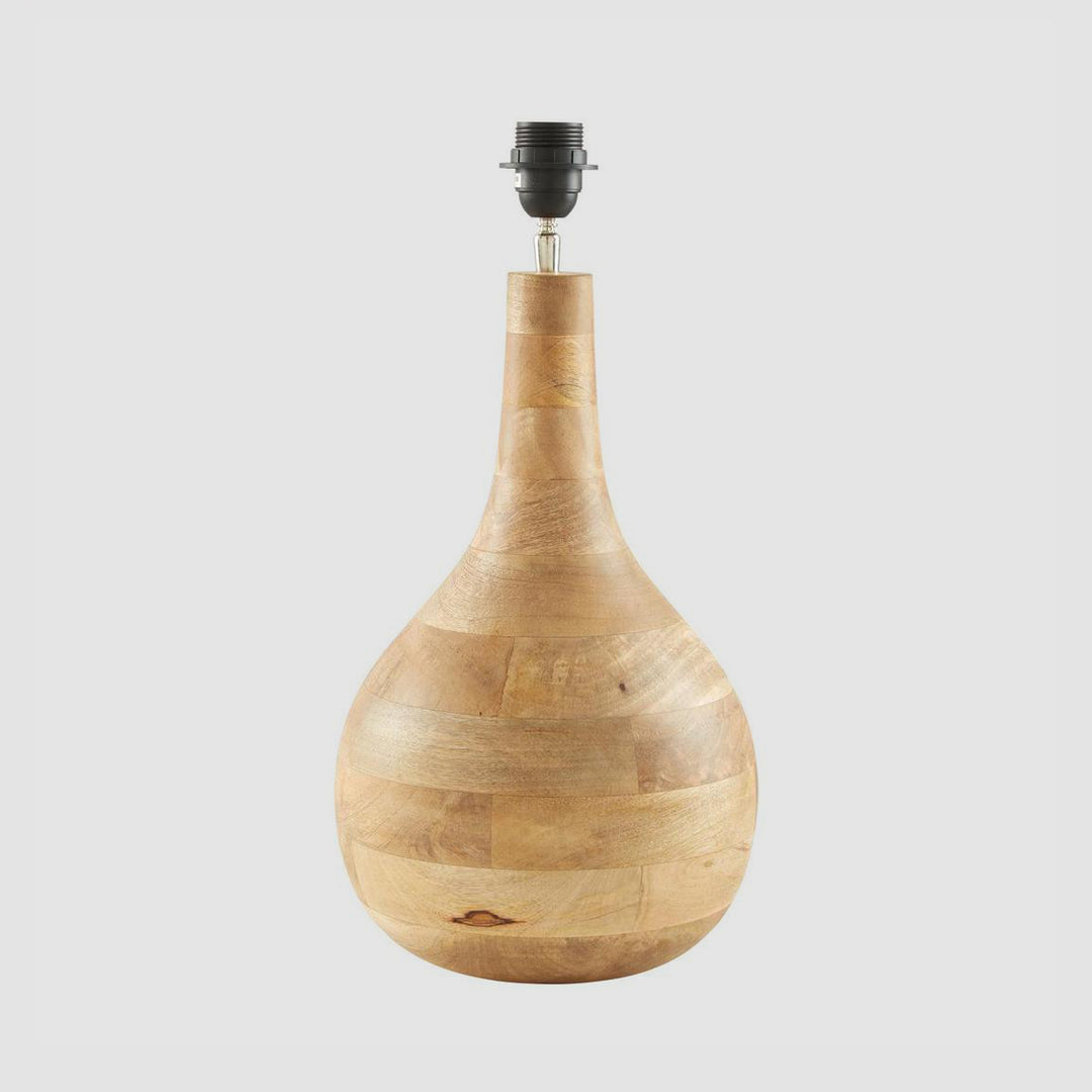 Sarod Table Lamp Base Dark Natural- Base Only