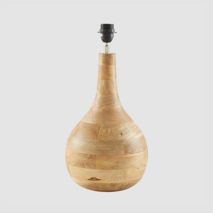 Sarod Table Lamp Base Dark Natural- Base Only