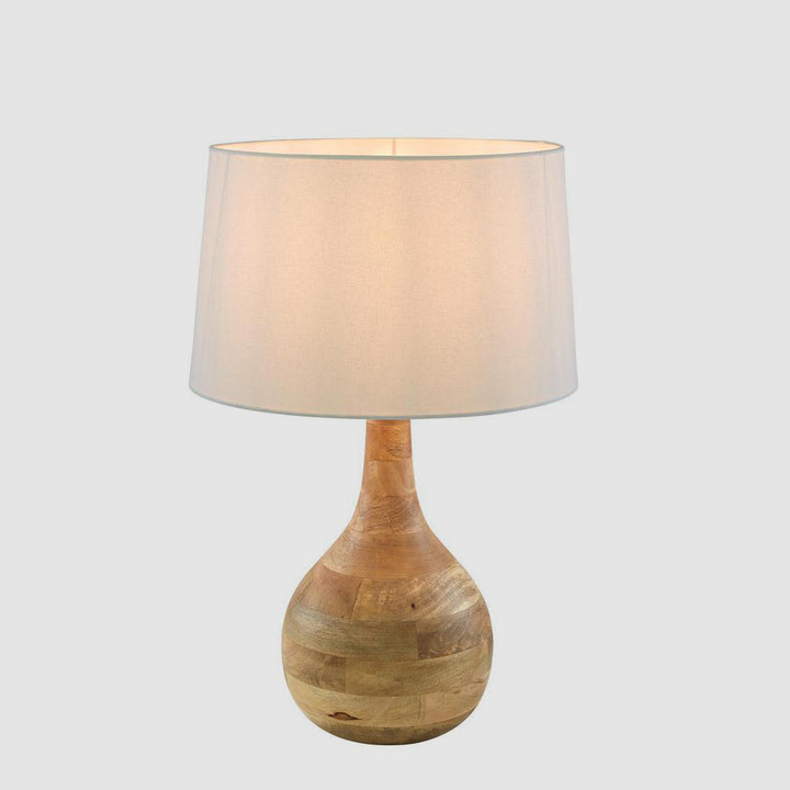 Sarod Table Lamp Base Dark Natural- Base Only
