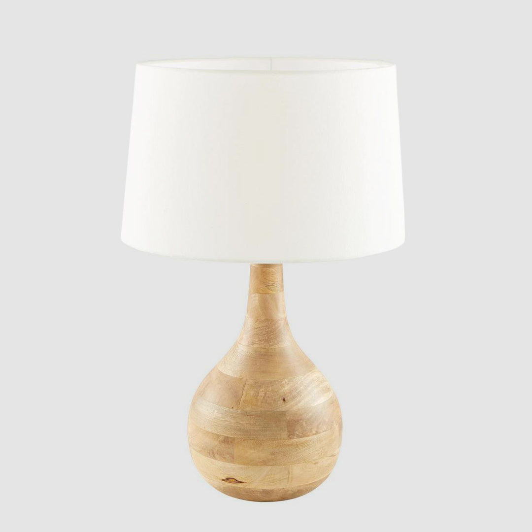 Sarod Table Lamp Base Dark Natural- Base Only