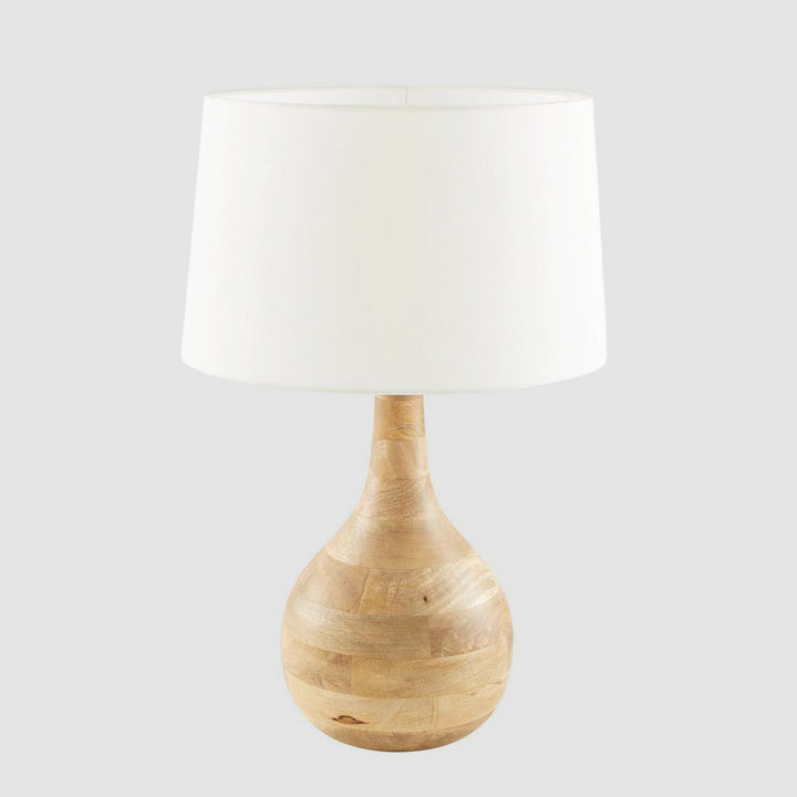 Sarod Table Lamp Base Dark Natural- Base Only