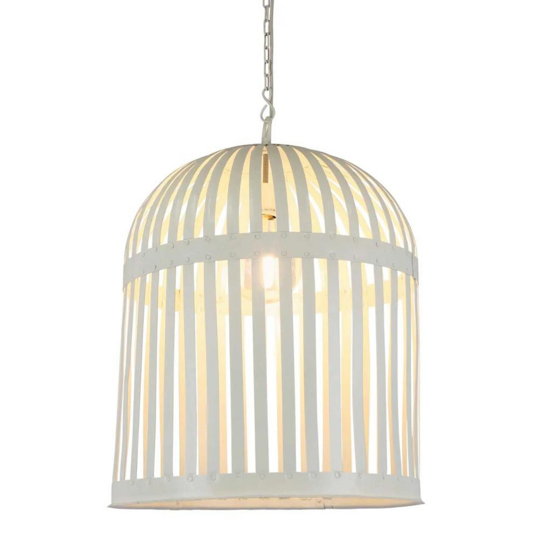 Esch Cage Ceiling Pendant White