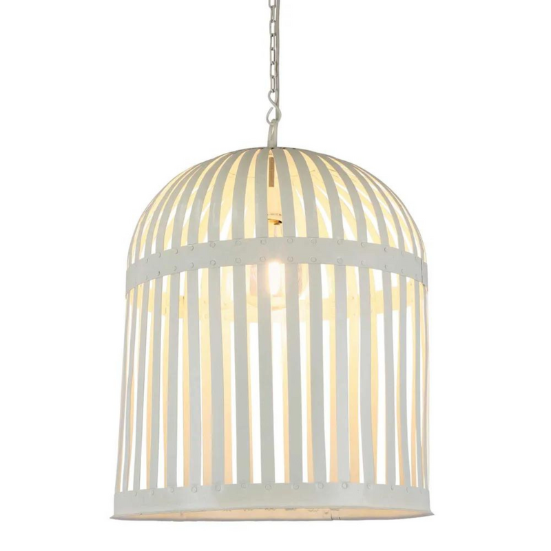 Ryder Cage Ceiling Pendant White