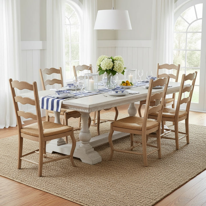 Ville Oak Dining Table White 300cm