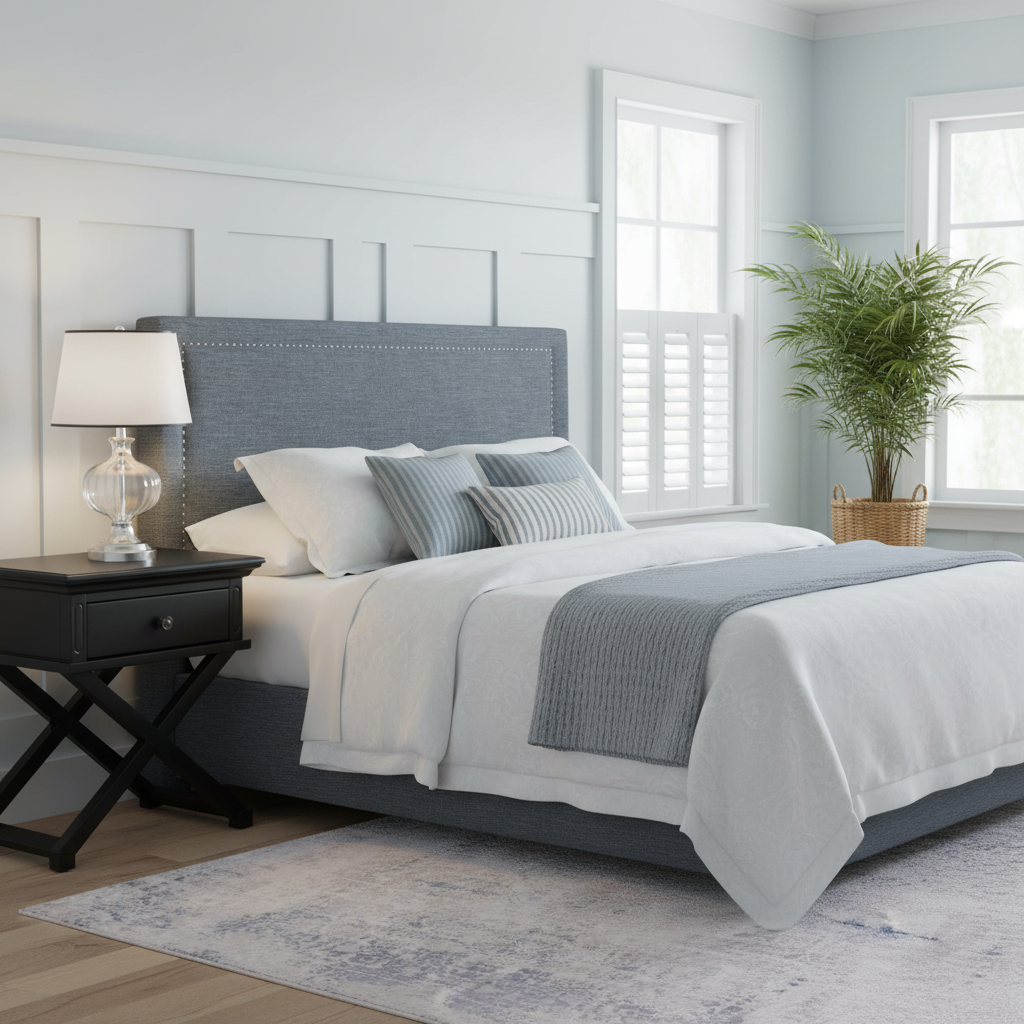 Sorrento Cross Leg Hamptons Side Table W/Drawer Black