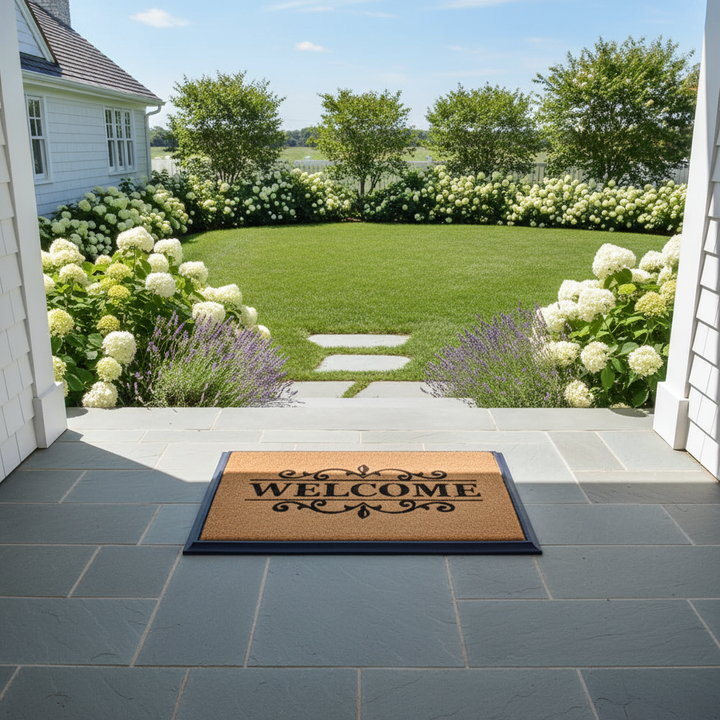 Welcome Coir & Rubber Doormat Large 60x90