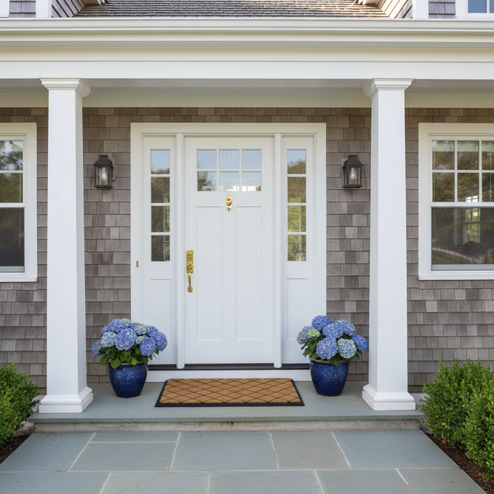 Trellis Coir & Rubber Doormat Large 60x90