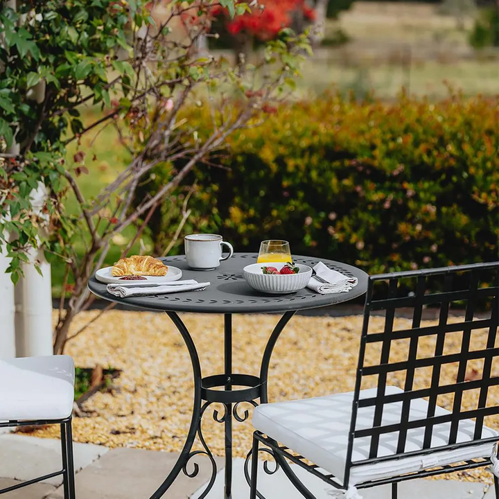 Annabel Round Table 70cm Black -Outdoor Bistro dining