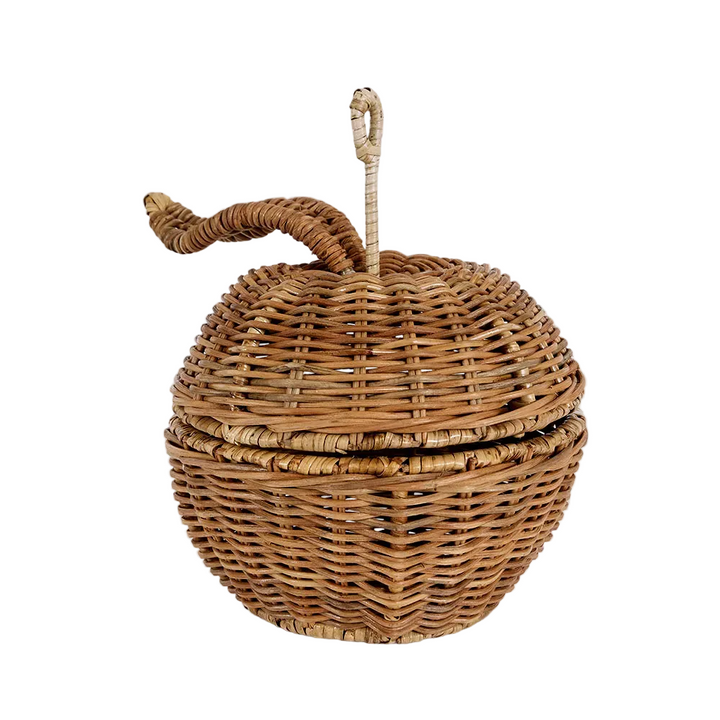 Apple Rattan Basket Brown
