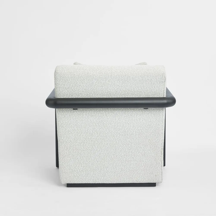 Argo Armchair Ecru with black frame Outdoor