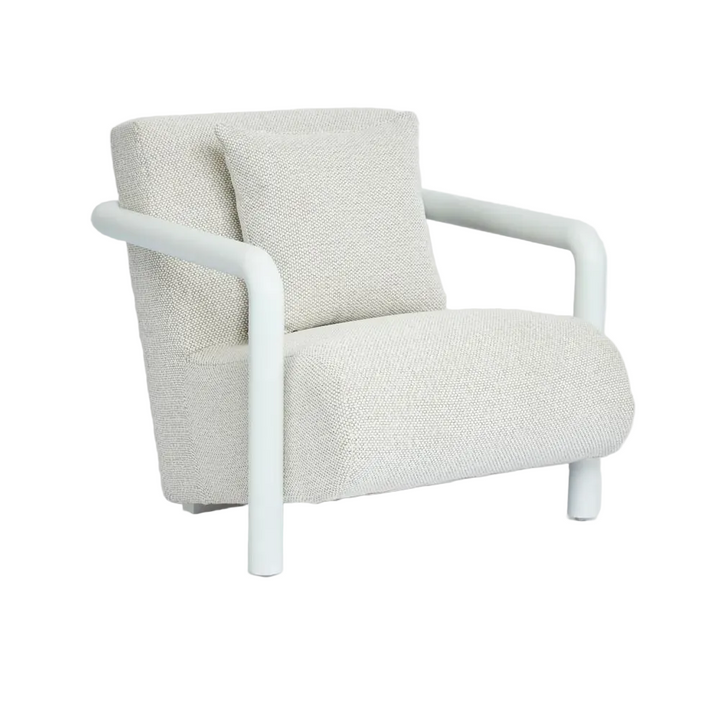Argo Armchair Ecru with white frame Outdoor